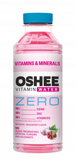 OSHEE ZERO Vitamínová voda s vitamínmi a minerálmi 555 ml