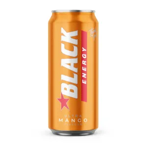 BLACK Energetický nápoj Ultra Mango 500 ml