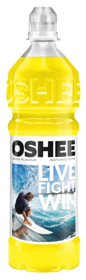 OSHEE Izotonický nápoj citrón 750 ml - 12 ks balenie